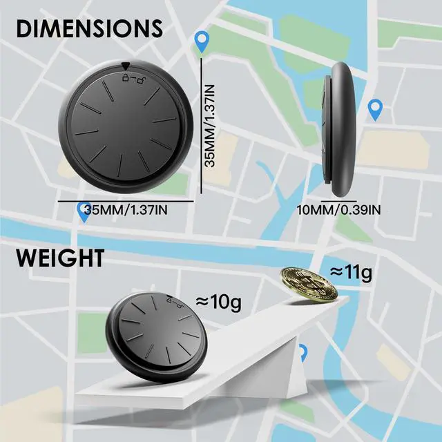 Alt view image 5 of 6 - GPS Tracking Devices, No Monthly Fee Tracker Device for Vehicles Work with Find My (iOS Only), Car Tracker Device Hidden with Magnetic Waterproof Case (1PCS, White)
