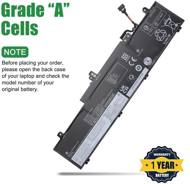 Alt view image 3 of 5 - L22L3PG5 Laptop Battery Replacement for Lenovo ThinkPad E14 Gen 5 Gen 6 E16 Gen 1 Gen 2 2023 2024 Series SB11K63027 5B11K63034 L22B3PG5 SB11K63028 5B11K63032 L22M3PG5 L22D3PG5 11.52V 57Wh