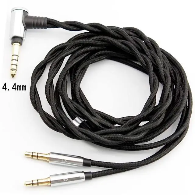 Alt view image 3 of 6 - Replacement Cable, Connecting Cable Compatible with HiFiman HE400S HE-400I HE-350 HE4XX/HE-400i/HE560, Balanced line Headphone Audio Adapter 2.5/3.5/4.4mm to Dual 3.5mm(4.4mm Plug), Black