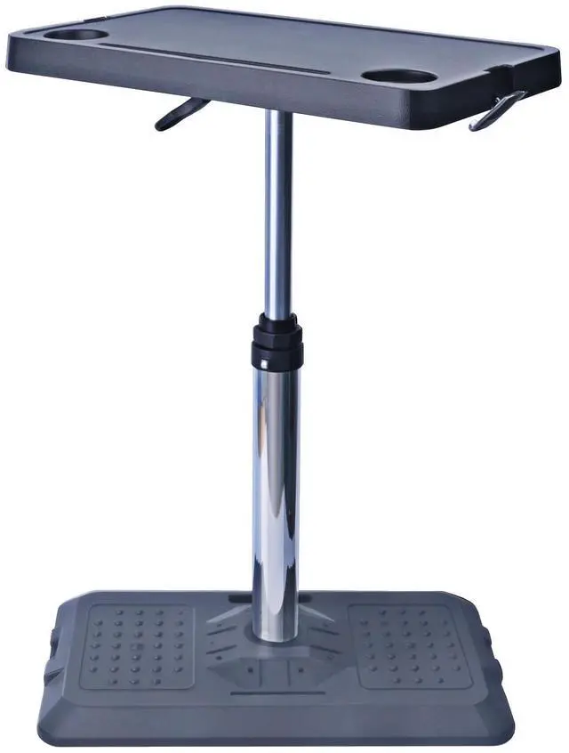 Main image of Portable Car Laptop Desk, Pneumatic Height & Angle Adjustable Vehicle Table Tray, 360 Degree Rotatable Travel Desk for Front Rear Passenger Seat, Ideal for Work, Dining, Camping and Home Use