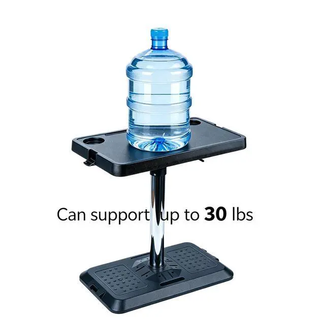 Alt view image 3 of 7 - Portable Car Laptop Desk, Pneumatic Height & Angle Adjustable Vehicle Table Tray, 360 Degree Rotatable Travel Desk for Front Rear Passenger Seat, Ideal for Work, Dining, Camping and Home Use