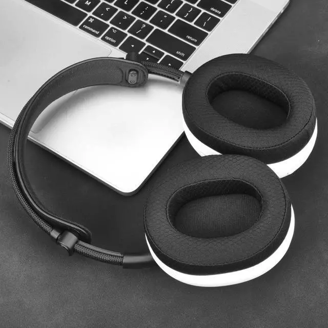 Alt view image 6 of 7 - Mesh Fabric Earpads for Sony INZONE H9 II/WH-G910N / H6 Air Headset | Replacement EarPads and Mic Foam Ear Cushions for INZONE H9 II/WH-G910N / H6 Air HeadsetHigh-Density Noise Isolation Foam