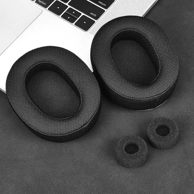 Alt view image 7 of 7 - Mesh Fabric Earpads for Sony INZONE H9 II/WH-G910N / H6 Air Headset | Replacement EarPads and Mic Foam Ear Cushions for INZONE H9 II/WH-G910N / H6 Air HeadsetHigh-Density Noise Isolation Foam