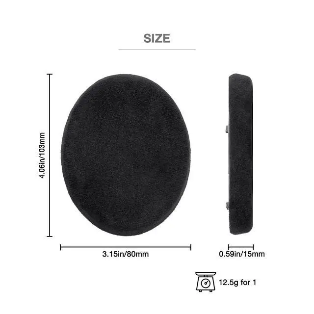 Alt view image 3 of 7 - Ear Pads Compatible with Sennheiser RS100,RS110,RS115,RS117,RS119,RS120,RS120II,RS135HDR100,HDR119,HDR120TR120,TR135 Headphone EarPads Cushion (Suede Fabric)