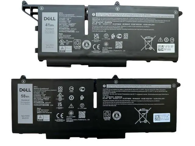 Alt view image 3 of 7 - DELL 293F1 11.25V 41Wh 3-Cell Standard Rechargeable Lithium ion Battery For DELL Latitude 5330/5330 2-in-1,5430, 5530,7330/7330 2-in-1,7430/7430 2-in-1, Latitude 7530, DE LL Precision 3570 Laptops