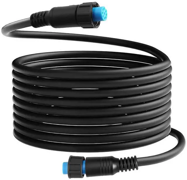 Main image of 20FT Transducer Extension Cable Fit for Garmin GC 200 GLS 10 GMR | Fit for Fantom 124 126 54 56, GXM 53 54, Panoptix LiveScope, Replace 010-12528-0, Marine Network Cable