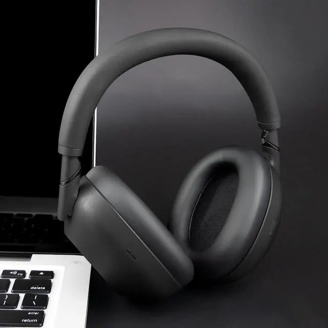 Alt view image 3 of 6 - Earpads Replacement for Sony WH-1000XM6(WH1000XM6) Noise Canceling Headphones, Ear Pads Cushions with Soft Protein Leather and High-Density Memory Foam - Black