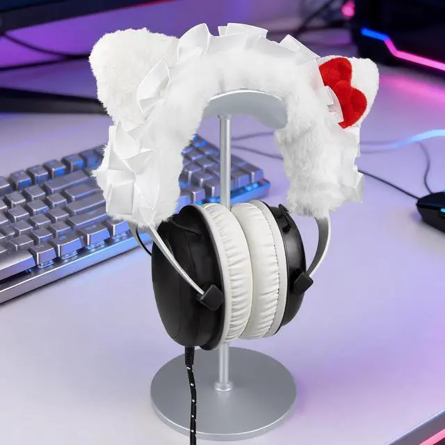 Alt view image 4 of 5 - Headband Cover Protector for HyperX Cloud 1/2/2 Core/3/3S/Alpha/Alpha S/Core/CloudX Gaming Headsets, Decorative Headstrap Part - White