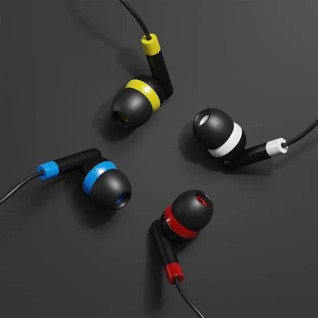 Alt view image 2 of 6 - SP SOUNPRETTY Bulk Kid Classroom Earbuds 24 Pack Wired - 4 Assorted Colors,85dB Safe Volume Headphones for School, Chromebook, Tablet - Individually Wrapped