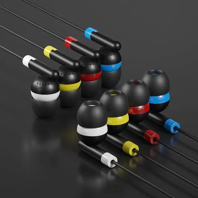 Alt view image 3 of 6 - SP SOUNPRETTY Bulk Kid Classroom Earbuds 24 Pack Wired - 4 Assorted Colors,85dB Safe Volume Headphones for School, Chromebook, Tablet - Individually Wrapped