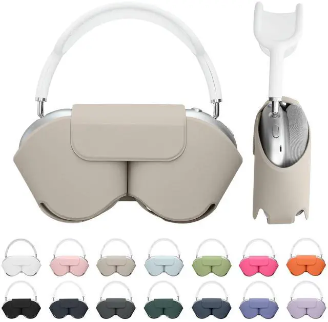 Main image of Cover for Apple AirPods Max/AirPods Max 2 Case - Sleep Mode Compatibility - Polyester Case for Headphones - Light Grey