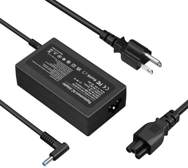 Main image of 19.5V 3.33A 65W for HP Laptop Charger 4.5 * 3.0MM Compatible with HP EliteBook Charger 840 850 845 830, Pavilion x360 11 13 15 17, Envy 13 15 X360 ProBook Charger 445 450 430 440 Laptop