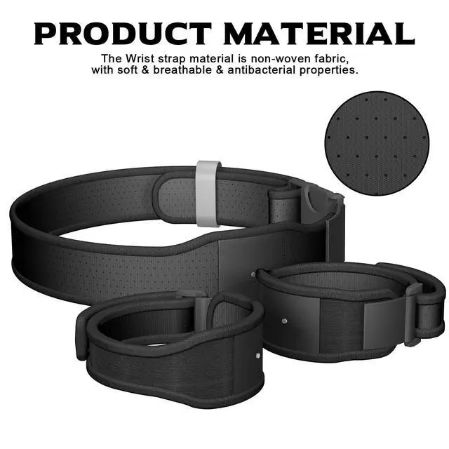 Alt view image 2 of 7 - 1 Set Trackstraps Compatible for HTC Vive Tracker 3.0/HTC Vive Tracker 2017,2018/VRChat TrackBelt Extended Waistband Strap Wristband Strap Anti Skid Tracking for VR and Motion Capture