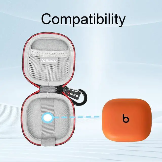 Alt view image 5 of 7 - Case for Beats Powerbeats Fit Wireless Noise-Cancelling Workout Earbuds - Black (Case Only)