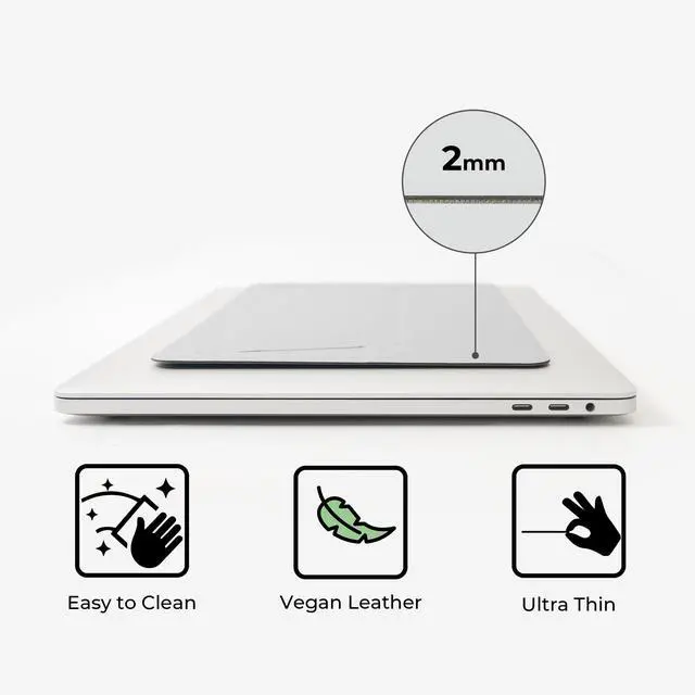 Alt view image 3 of 6 - Laptop Stand for Desk, Office, Ergonomic Notebook Stand, Foldable & Portable Travel FlatStand, Lightweight, Anti-Slip, Compatible with MacBook Air, Pro, and Up to 15.4" Laptops (Café Creme)