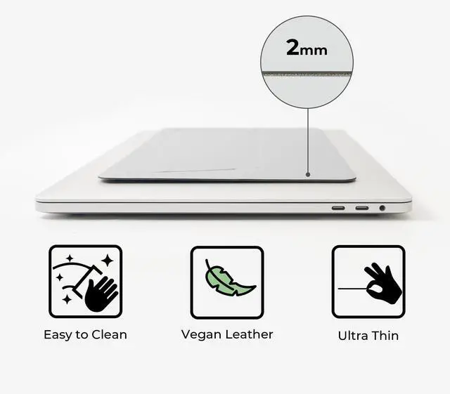 Alt view image 4 of 6 - Laptop Stand for Desk, Office, Ergonomic Notebook Stand, Foldable & Portable Travel FlatStand, Lightweight, Anti-Slip, Compatible with MacBook Air, Pro, and Up to 15.4" Laptops (Charcoal)