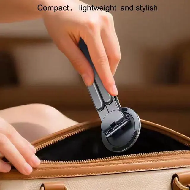 Alt view image 6 of 7 - Adjustable Laptop Stand for Desk,Portable Metal Laptop Riser,Ergonomic Foldable Computer Stand,Lightweight Easy Storage,Collaborative Work,Compatible with MacBook/Dell/HP/Lenovo/Laptops up to17 inches