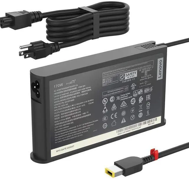 Main image of 170W Laptop Charger Compatible with Lenovo ThinkPad P1 P17 P16v P15v P15 Gen 7 6 5 4 3 2 1 Extreme X1 P50 P51 P52 P53 P70 P71 P73 Legion Slim 5 5i Yoga Pro 9i IdeaPad Pro 5 5i 16IMH9 16IRH8 AC Adapter