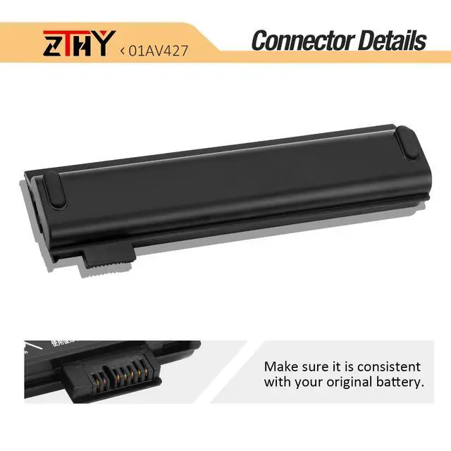 Alt view image 4 of 6 - 61++ 01AV427 01AV425 Laptop Battery Replacement for Lenovo ThinkPad T480 | T470 P51S P52S T570 T580 A485 A475 TP25 Series 4X50M08812 01AV422 01AV423 01AV424 01AV428 01AV490 01AV492 01AV452 10.8V 72Wh