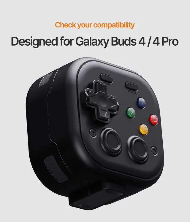 Alt view image 2 of 7 - for Galaxy Buds 4 Pro & Buds 4 Case Cover, Secure Lock Case for Samsung Galaxy Buds 4 Pro 2026, Cute Retro Game Hard Shell with Cleaner Kit & Keychain for Men Women Kids (Olive Green)