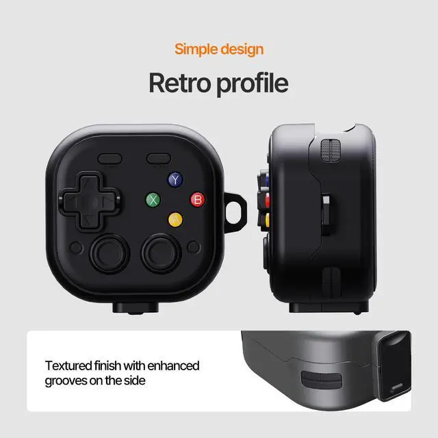 Alt view image 3 of 7 - for Galaxy Buds 4 Pro & Buds 4 Case Cover, Secure Lock Case for Samsung Galaxy Buds 4 Pro 2026, Cute Retro Game Hard Shell with Cleaner Kit & Keychain for Men Women Kids (Olive Green)