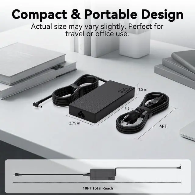 Alt view image 5 of 7 - 150W 120W Charger for ASUS Creator Q Q540V Q540 Q530V Q540VJ Q530VJ Q530 | for Creator Q Q540VJ-I93050,Zenbook Vivobook Pro 15 Flip 15 Q528E Q537F Q538E Q539Z Q537FD-BI7t7 ø 4.5×3.0mm