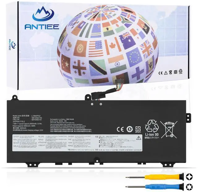 Main image of L19M4PG2 Laptop Battery for Lenovo IdeaPad ChromeBook Flex 5 13.3 inch | Model 82B80006UX Series L19D4PG2 5B10X63138 L19L4PG2 SB10X63140 5B10X63141 5B10X63136 SB10X63137 7.68V 51Wh
