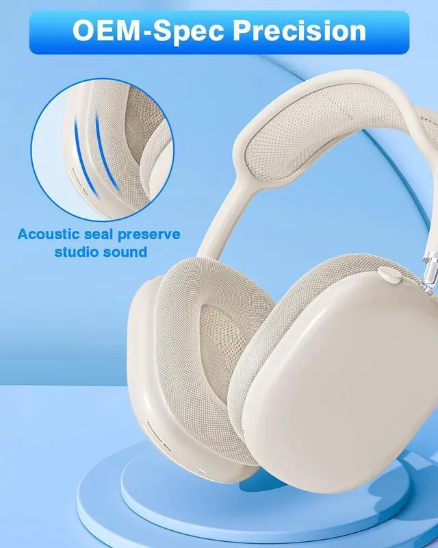 Alt view image 5 of 6 - Fabric Ear Pads for AirPods Max Headphone Magnetic Starlight