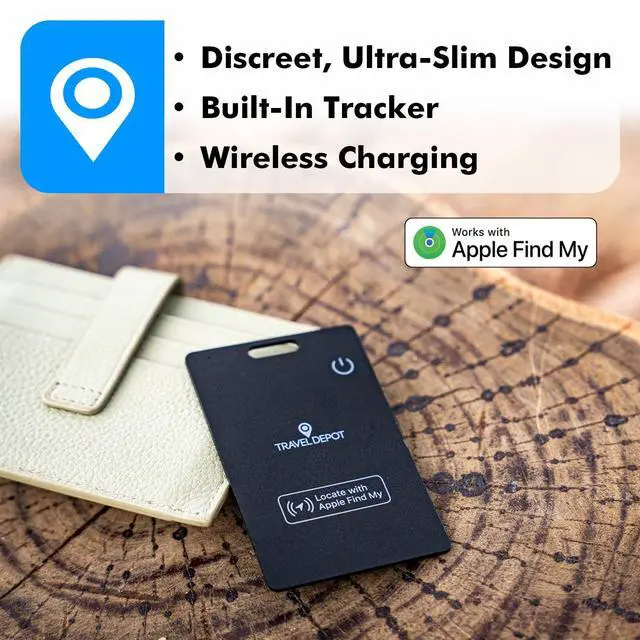 Alt view image 2 of 6 - Wallet Tracker Card Ultra-Thin Find My Compatible | Rechargeable GPS Bluetooth Item Finder for Wallet, Keys & Luggage (iOS Only), 80100dB Alarm