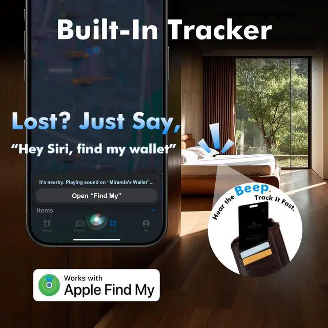 Alt view image 4 of 6 - Wallet Tracker Card Ultra-Thin Find My Compatible | Rechargeable GPS Bluetooth Item Finder for Wallet, Keys & Luggage (iOS Only), 80100dB Alarm