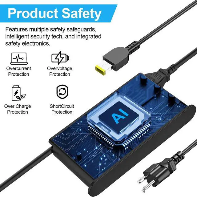 Alt view image 2 of 7 - 230W Slim Laptop Charger Compatible with Lenovo Legion 5 7 5P C7 S7 Y520 Y740 Y730 Y900 Y910 Y920 Y7000P ThinkPad P16 P15 P70 P52 P73 Compatible P/N: GX20L29347 ADL230NLC3A Laptop Power Supply Adapter