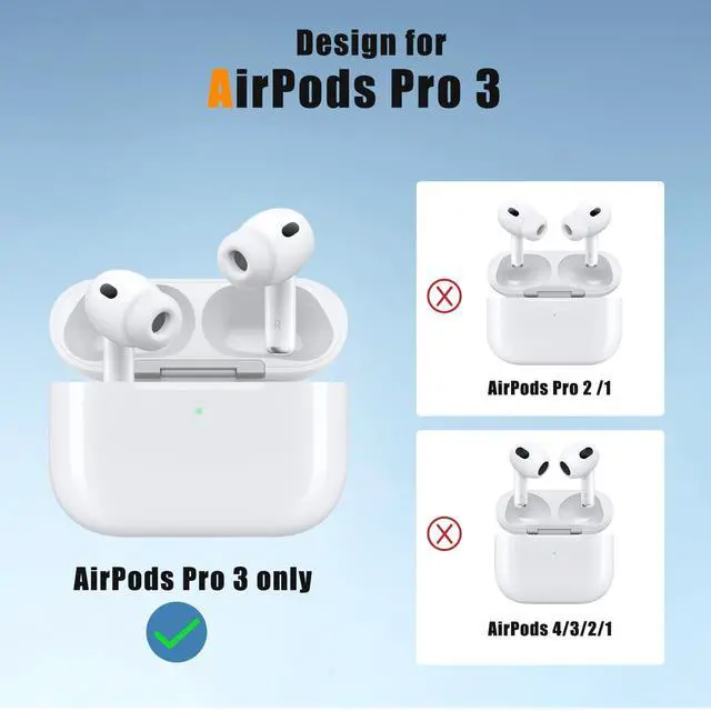 Alt view image 5 of 6 - Compatible with AirPods Pro 3 Case, Rugged Hard Protective Cover Designed for Apple AirPod Pro 3rd Generation, Magnetic Automatic Lock with Phone Stand (White)
