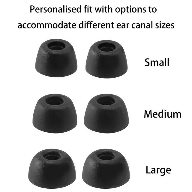 Alt view image 4 of 5 - Replacement Foam Ear Tips for Status Between Pro/Between 3ANC | Ultimate Comfort, 3 Pairs (S/M/L)