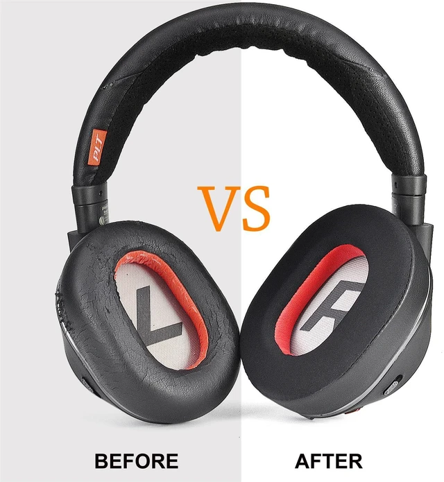 Alt view image 4 of 7 - Cooling Gel Earpads for Plantronics Voyager 8200 UC/Backbeat Pro2 | Replacement Ear Pads Ear Cushion With Voyager 8200 UC / Backbeat Pro2,Ear Pads Cushions with Ice Silk Fabric