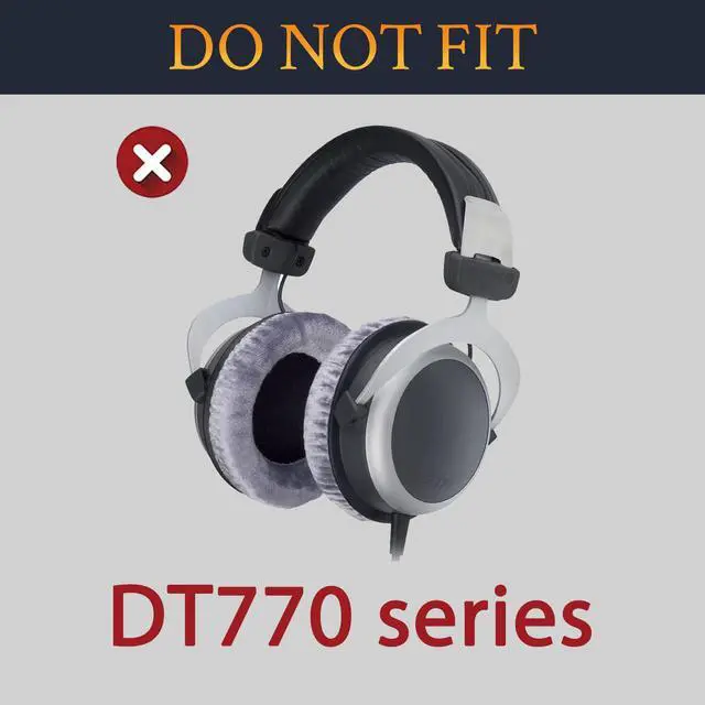 Alt view image 3 of 5 - Earpads for Beyerdynamic DT 990/880 Headphones - Grey | for Beyerdynamic DT990(PRO/PRO X/Edition), DT931, DT911, DT880(PRO/PRO HT/Edition), DT811, DT690, DT531 Headphones