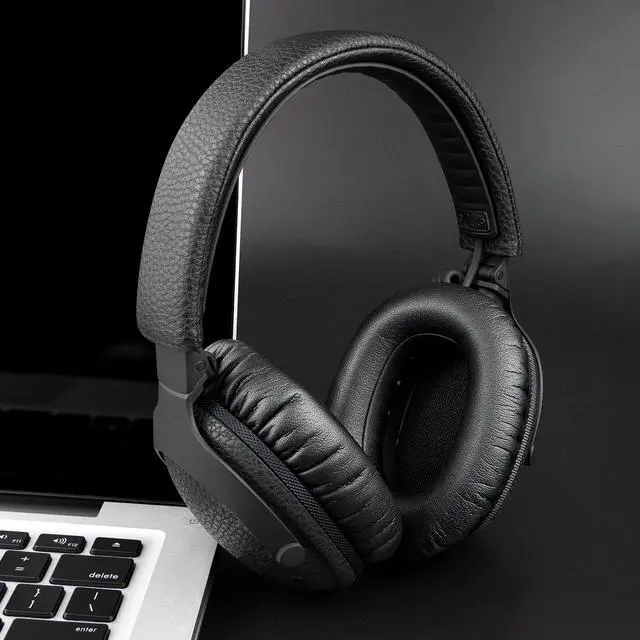 Alt view image 7 of 7 - Replacement Earpads for Marshall Monitor III(3.0 Edition) ANC Over-Ear Headphones, Ear Pads Cushions with Soft Protein Leather and High-Density Memory Foam - Black