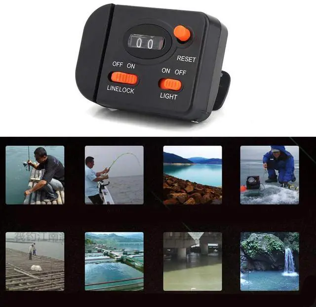 Alt view image 5 of 7 - Fishing Line Counter Professional Clip on Fishing Rod Fishing Line Depth Finder Counter Digital Diaplay 99m