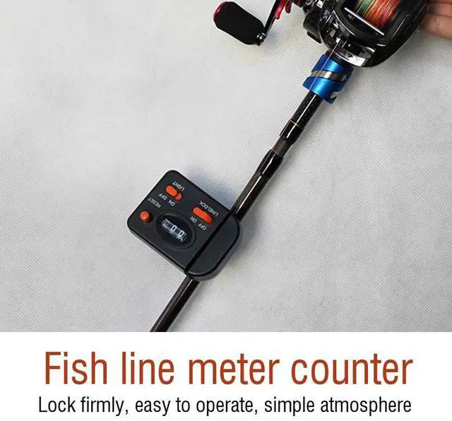Alt view image 6 of 7 - Fishing Line Counter Professional Clip on Fishing Rod Fishing Line Depth Finder Counter Digital Diaplay 99m