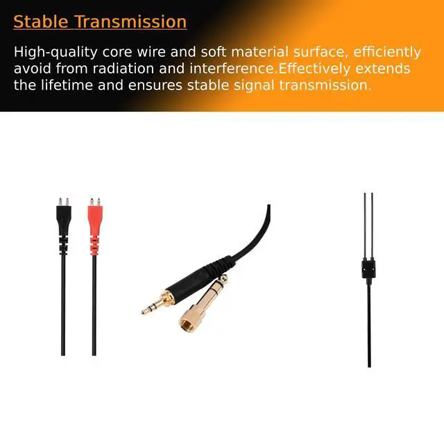 Alt view image 6 of 6 - Replacement Spring Coil Cable for Sennheiser HD25/ 560/540/ 480/430 Headphones Earphones