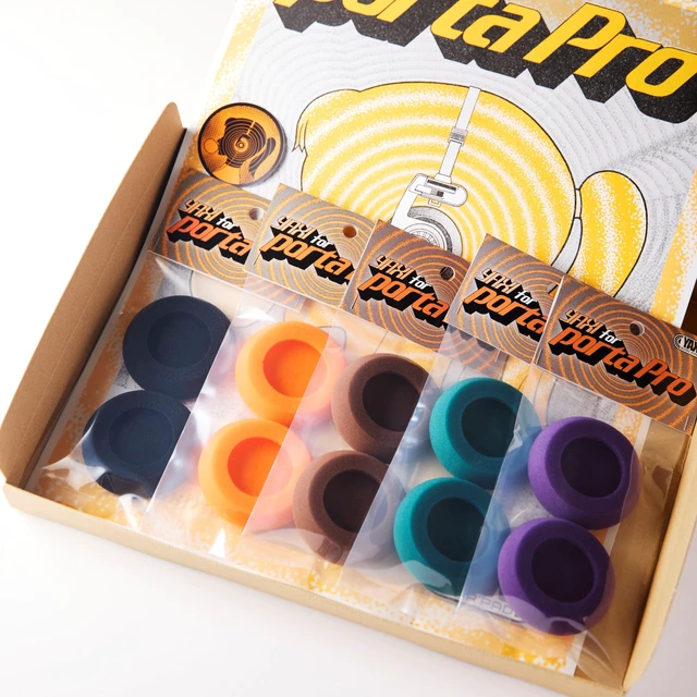 Main image of EARPADS for Koss PORTAPRO 5Pairs+Pouch ((BK+OG+BRN+Green+PU))