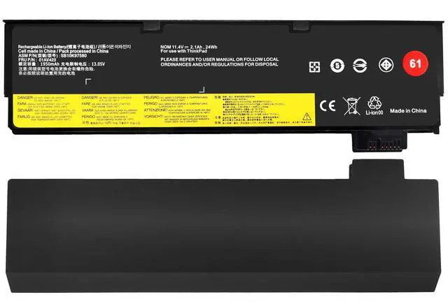 Alt view image 3 of 6 - 01AV423 01AV424 ThinkPad T470 Laptop Battery SB10K97580 Replacement for ThinkPad T480 T470 T580 T570 P51S P52S A485 A475 TP25 Series, SB10K97597 01AV452 01AV422 Computer