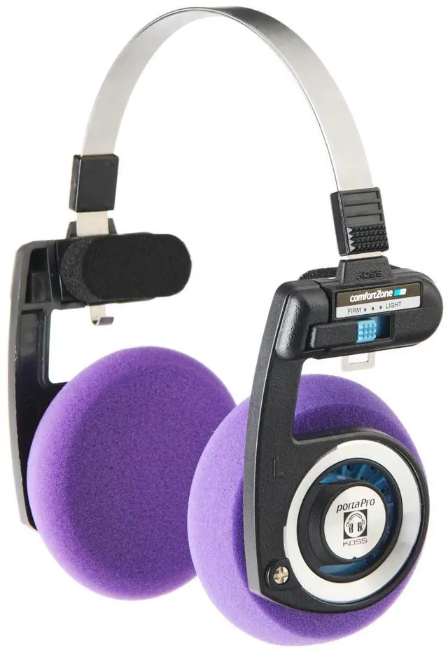 Alt view image 6 of 7 - EARPADS for Koss PORTAPRO 5Pairs (Grey+Red+Blue+Orange+Purple) + Pouch