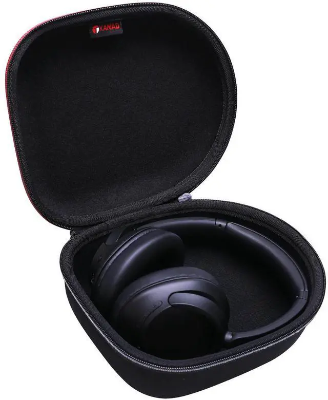 Main image of Headphone Headset Case for CMF, Beats, Sony, Raycon, JBL, OneOdio, TOZO, SteelSeries, Jabra, Audio-Technica & Sennheiser Headphones (Outer Black+Inner Black)