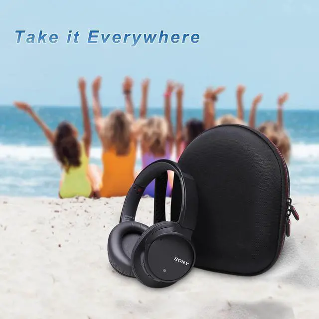 Alt view image 6 of 6 - Headphone Headset Case for CMF, Beats, Sony, Raycon, JBL, OneOdio, TOZO, SteelSeries, Jabra, Audio-Technica & Sennheiser Headphones (Outer Black+Inner Black)