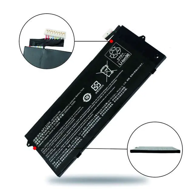 Alt view image 2 of 4 - AP13J3K 11.25V 45Wh Laptop Battery compatable with Acer Chromebook 11.6" 11 C720-2848 C720 C720P C740 3ICP5/65/88