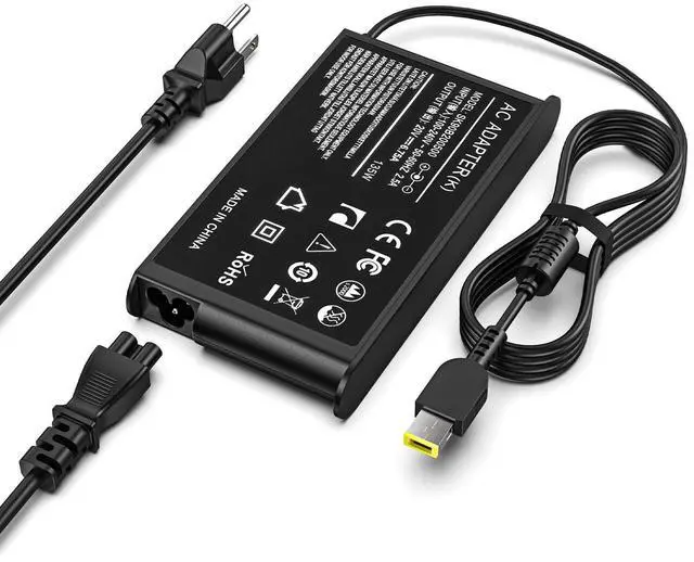 Main image of 135W Laptop Charger Slim Tip for Lenovo Thinkpad | Compatible with X1 Extreme E440 L440 P1 P50s P51s P15v P16 S3 T431s T15 W540, 4X20E50558, 888015027, ADL135NDC3A