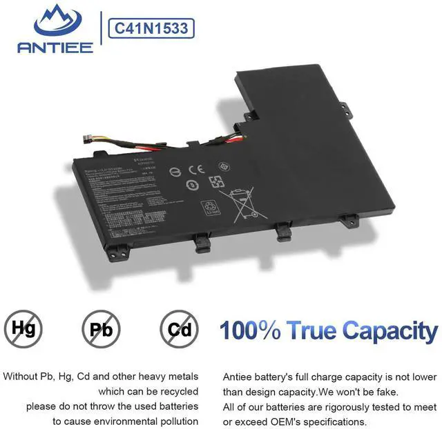 Alt view image 4 of 6 - C41N1533 Laptop Battery for Asus Q524U Q534U/ZenBook Flip UX560U Series | Q524UQ Q524UQK Q534UX Q534UXK Q504UQ Q504UX, UX560UQ UX560UX UX560UXK UX560UQK 4ICP3/63/120