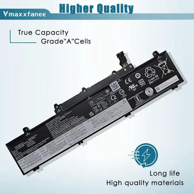 Alt view image 3 of 6 - 45Wh L19M3PD5 L19L3PD5 L19C3PD5 L19D3PD5 Laptop Battery Replacement for Lenovo ThinkPad E15 Gen 2/E15 Gen 3/E15 Gen 4/E14 Gen 2/E14 Gen 3/E14 Gen 4 Series L20L3PD4 L20M3PD4 L20C3PD4