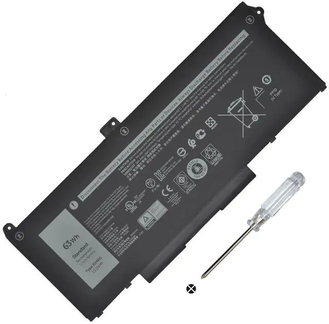 Main image of RJ40G 63Wh Laptop Battery for Dell Latitude 14 5420 Latitude 15 5520 Precision 15 3560 F3T9T Series P137G P137G001 P104F P104F001 P104F002 M033W 01K2CF 075X16 WY9DX 0WK3F1 0M3KCN 005R42 15.2V 3941mAh