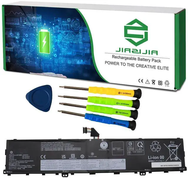 Main image of L20D4P75 Laptop Battery Replacement for Lenovo ThinkPad P1 Gen 4/5/6 Series SB11B79216 5B11B79218 5M11E25314 5M11L99164 L20M4P75 SB11B79215 5B11B79217 5M11E25313 SB11M89862 15.48V 90Wh
